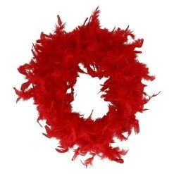 BAUHAUS Dekoelement Federboa Rot, Federn