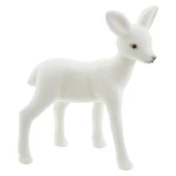 BAUHAUS Dekofigur Rehkitz Samt Weiß L X H: 9 X 15 Cm, 2 Stk. -Jalousien Verkäufe 12 1003