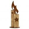 BAUHAUS Dekoelement Holzkerzen Holz, 45 Cm