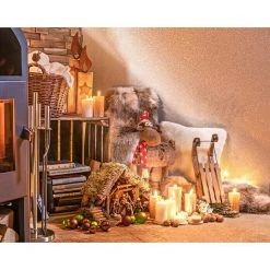 BAUHAUS Dekoelement Holzkerzen Holz, 45 Cm -Jalousien Verkäufe 12 1008