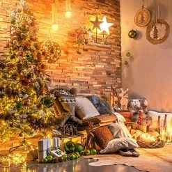 BAUHAUS Dekoelement Holzkerzen Holz, 45 Cm -Jalousien Verkäufe 12 1010