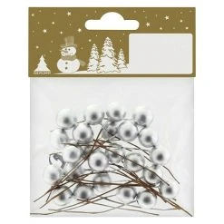 BAUHAUS Dekoelement Beeren Am Draht Silber, Draht, 24 Stk.