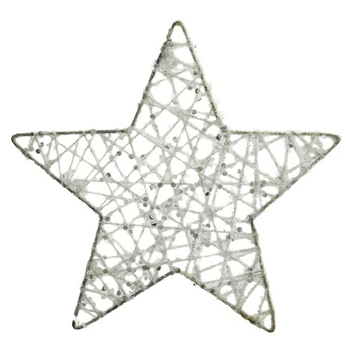 BAUHAUS Christbaumschmuck Stern Weiß, Draht, Eckig 3 BAUHAUS Christbaumschmuck Stern Weiß, Draht, Eckig