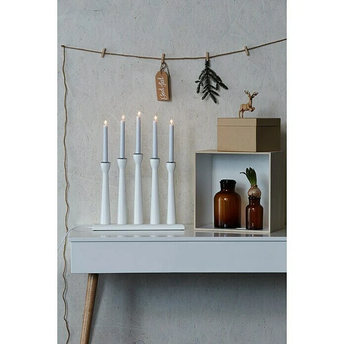 BAUHAUS Markslöjd Weihnachtsleuchte Weiß, 8 X 36 X 49 Cm 4 BAUHAUS Markslöjd Weihnachtsleuchte Weiß, 8 X 36 X 49 Cm – Bild 2