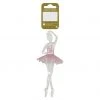 BAUHAUS Christbaumschmuck Ballerina Rosa, Kunststoff, Höhe: 23 Cm