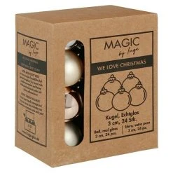 BAUHAUS Weihnachtskugeln 24 Stk., Durchmesser: 3 Cm, Glowing Mountains, Glas -Jalousien Verkäufe 12 1077