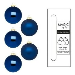 BAUHAUS Weihnachtskugeln 20 Stk., Durchmesser: 6 Cm, Midnight Blue, Glas -Jalousien Verkäufe 12 1086