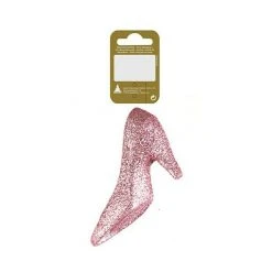 BAUHAUS Christbaumschmuck Schuh Glitter Rosa Rosa, Kunststoff, 1 Stk.
