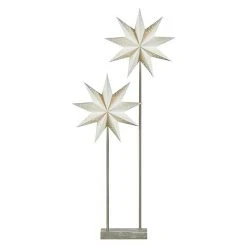 BAUHAUS Markslöjd Weihnachtsstern Grau, 2-flammig, 98,5 Cm, 43 Cm, 14 Cm