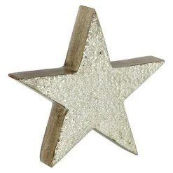 BAUHAUS Dekoelement Stern Holz, 20 Cm, Silber -Jalousien Verkäufe 12 1175