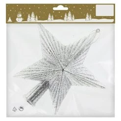 BAUHAUS Christbaumspitze Länge: 24 Cm, Silber