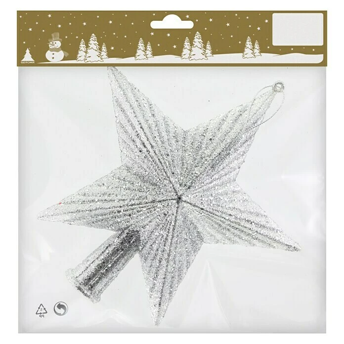 BAUHAUS Christbaumspitze Länge: 24 Cm, Silber 3 BAUHAUS Christbaumspitze Länge: 24 Cm, Silber