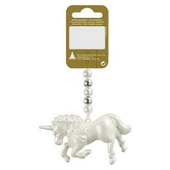 BAUHAUS Christbaumschmuck Einhorn Weiß Mit Glitzer, Kunststoff