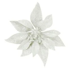 BAUHAUS Dekoblüten Blume Mit Clip Weiß Weiß, Kunststoff, 1 Stk.