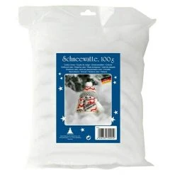 BAUHAUS Dekoelement Schneewatte Weiß, Kunststoff, 100 G