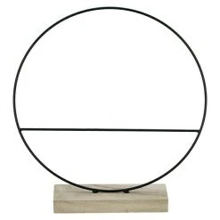 BAUHAUS Dekoring Kreis Natur/Schwarz, Durchmesser: 30 Cm