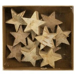 BAUHAUS Holzstern Birke Holz, Durchmesser: 4 Cm, 12 Stk.