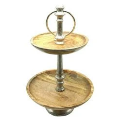 BAUHAUS Etagere Ø X H: 23 X 35 Cm, Holz