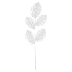 BAUHAUS Dekozweige Farn Weiß, Kunststoff, Zweig