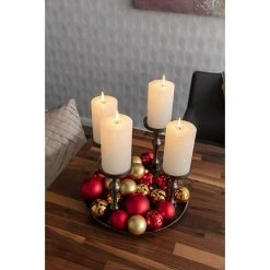 BAUHAUS Weihnachtskugeln 24 Stk., Durchmesser: 7 Cm, Rot, Glas -Jalousien Verkäufe 12 1301