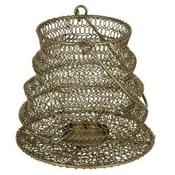 BAUHAUS Drahtlaterne Ø X H: 10 X 15 Cm, Bronze, Metall