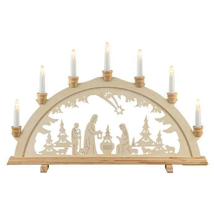 BAUHAUS LED-Weihnachtsleuchte Christi Geburt L X B X H: 4 X 58 X 37 Cm, Lichtfarbe: Warmweiß 3 BAUHAUS LED-Weihnachtsleuchte Christi Geburt L X B X H: 4 X 58 X 37 Cm, Lichtfarbe: Warmweiß