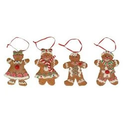 BAUHAUS Kurt Adler Christbaumschmuck Lebkuchenfiguren Braun, Kunststoff, 1 Stk.