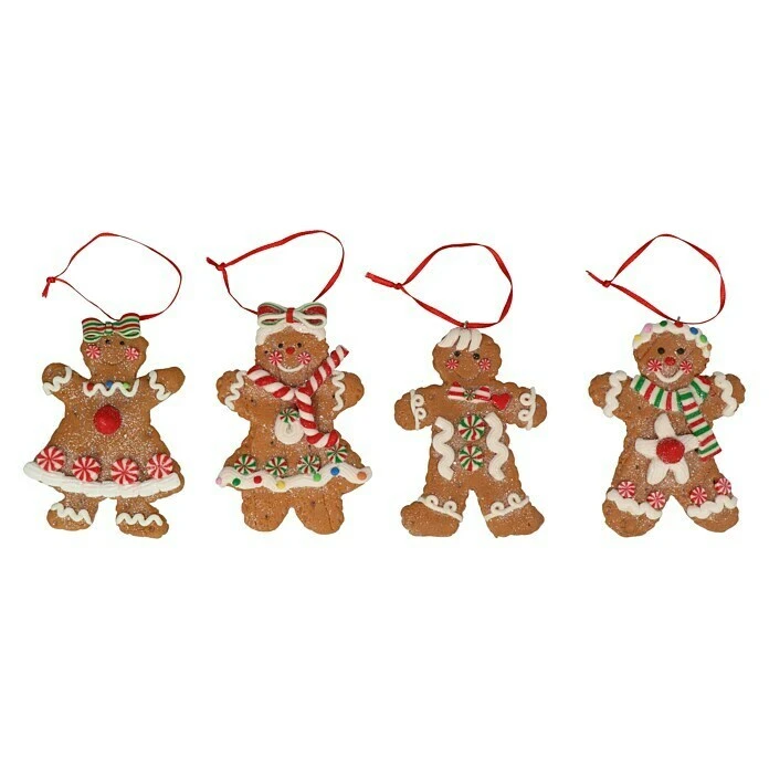 BAUHAUS Kurt Adler Christbaumschmuck Lebkuchenfiguren Braun, Kunststoff, 1 Stk. 3 BAUHAUS Kurt Adler Christbaumschmuck Lebkuchenfiguren Braun, Kunststoff, 1 Stk.