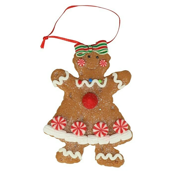 BAUHAUS Kurt Adler Christbaumschmuck Lebkuchenfiguren Braun, Kunststoff, 1 Stk. 4 BAUHAUS Kurt Adler Christbaumschmuck Lebkuchenfiguren Braun, Kunststoff, 1 Stk. – Bild 2