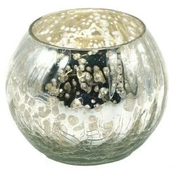 Jalousien Verkäufe 12 BAUHAUS Teelichthalter Ø X H: 10 X 8 Cm, Antiksilber, Glas