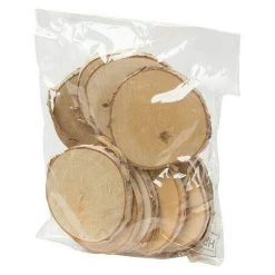 BAUHAUS Dekoartikel Astscheiben 10 Stk., Durchmesser: 8 Cm