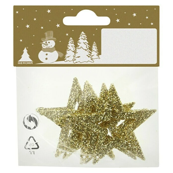 BAUHAUS Dekoelement Sterne Gold, Kunststoff, Eckig 3 BAUHAUS Dekoelement Sterne Gold, Kunststoff, Eckig
