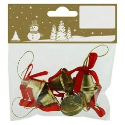 BAUHAUS Dekoelement Metallglöckchen Gold, Metall, 6 Stk.