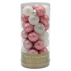 BAUHAUS Christbaumkugel-Mix Bunt, Kunststoff