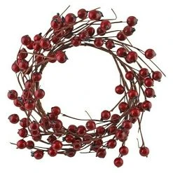 BAUHAUS Dekoelement Kranz Mit Beeren Rot, Kunststoff