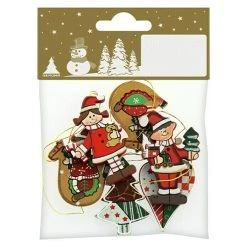 BAUHAUS Christbaumschmuck Bunt, Holz, 6 Stk.