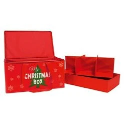 Jalousien Verkäufe 16 BAUHAUS Aufbewahrungsbox My Christmas L X B X H: 50 X 30 X 30 Cm, 2 Einlegeböden, Rot