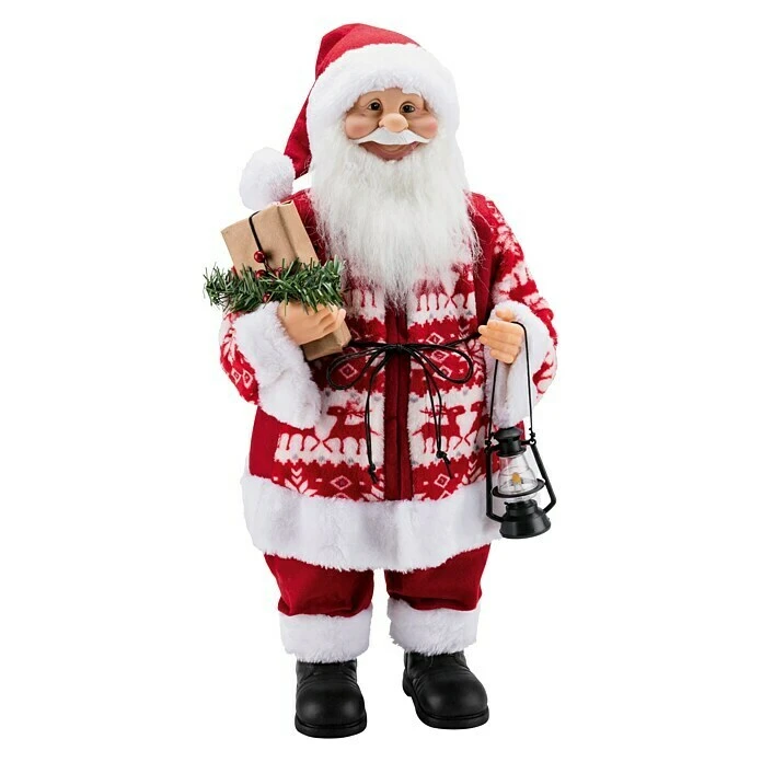 BAUHAUS Weihnachtsmann Höhe: 60 Cm, Mit Geschenk, Weiß/Rot 3 BAUHAUS Weihnachtsmann Höhe: 60 Cm, Mit Geschenk, Weiß/Rot