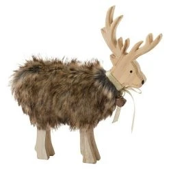 BAUHAUS Dekofigur Rentier Kunstpelz, Höhe: 25 Cm, Farbig Sortiert -Jalousien Verkäufe 12 1501