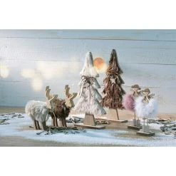 BAUHAUS Dekofigur Rentier Kunstpelz, Höhe: 25 Cm, Farbig Sortiert -Jalousien Verkäufe 12 1504