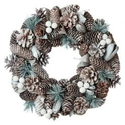 BAUHAUS Dekokranz Frost Mit Tannenzapfen Durchmesser: 34 Cm