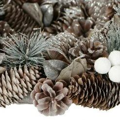 BAUHAUS Dekokranz Frost Mit Tannenzapfen Durchmesser: 34 Cm -Jalousien Verkäufe 12 1529