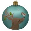 BAUHAUS Christbaumschmuck Bambi Türkis, Glas, Rund, 1 Stk.