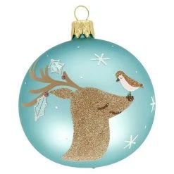 BAUHAUS Christbaumschmuck Bambi Türkis, Glas, Rund, 1 Stk. -Jalousien Verkäufe 12 1532