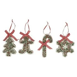 BAUHAUS Kurt Adler Christbaumschmuck Lebkuchen-Weihnachtsplätzchen Braun, Kunststoff, 1 Stk.