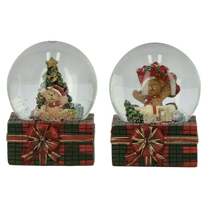 BAUHAUS Schneekugel Teddy Auf Geschenk Mehrfarbig, Kunststoff, Höhe: 8,5 Cm 3 BAUHAUS Schneekugel Teddy Auf Geschenk Mehrfarbig, Kunststoff, Höhe: 8,5 Cm