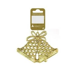 BAUHAUS Christbaumschmuck Glocke Gold, Kunststoff