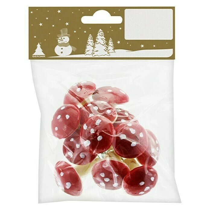 BAUHAUS Dekoartikel Fliegenpilze 12 Stk., Höhe: 3 Cm 3 BAUHAUS Dekoartikel Fliegenpilze 12 Stk., Höhe: 3 Cm