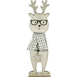 BAUHAUS Dekofigur L X B X H: 13 X 58 X 8 Cm, Braun, Holz