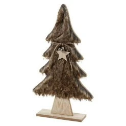 BAUHAUS Dekofigur Weihnachtsbaum Kunstpelz, Höhe: 40 Cm, Farbig Sortiert